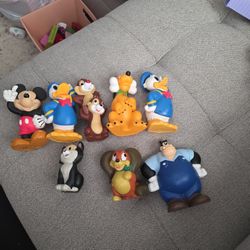 Disney Bath Toys 8 Figures