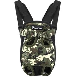 Pawaboo Black Camouflage Pet Carrier Backpack