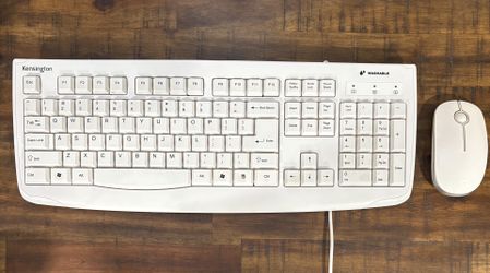 White Keyboard And Mouse