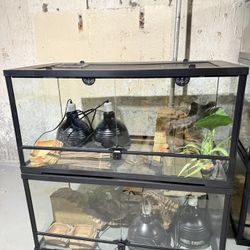 Front Opening Reptile Terrarium- 40 Gallon