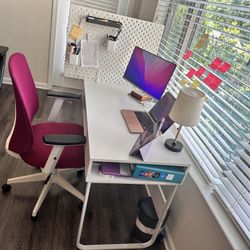 Desk, Chair & White Board Organizer For Sale
