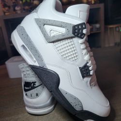 JORDAN 4 RETRO 'WHITE CEMENT' (2025) (NO BOX)