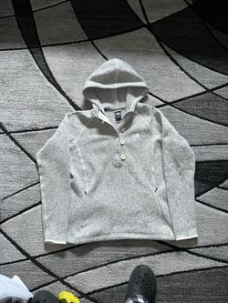 The north face gray fleece jacket