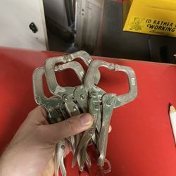 3 Milwaukee Clamps Small