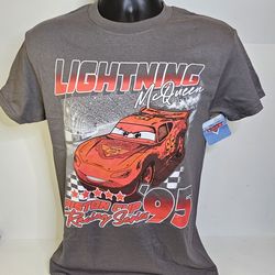 Disney Cars Lightning McQueen Graphic Tee Mens Size Small