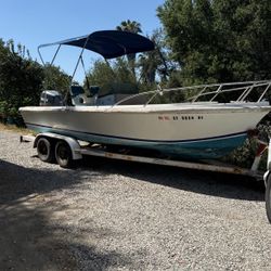 1978 Maco Center Console Fishing  Boat And Trailer 