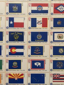 3 Frames Of Stamp collections