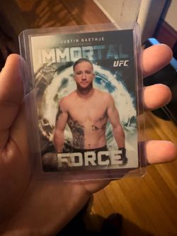 2026 Tops Chromes UFC Justin Gaethje Immortal Forces