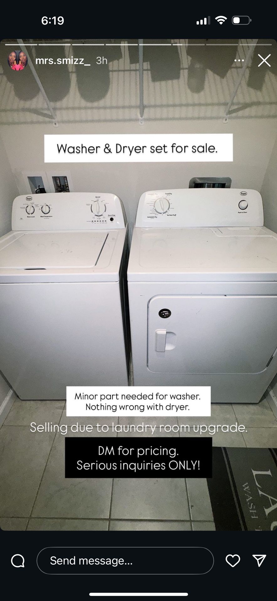 Washer And Dryer