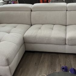 Cream 2-Piece Sectional