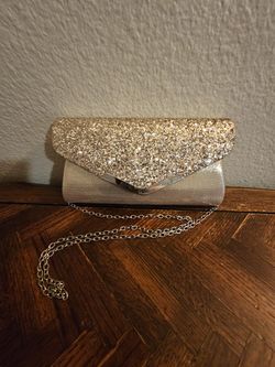 Gold Clutch With Chain