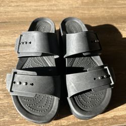 Black Platform Crocs 