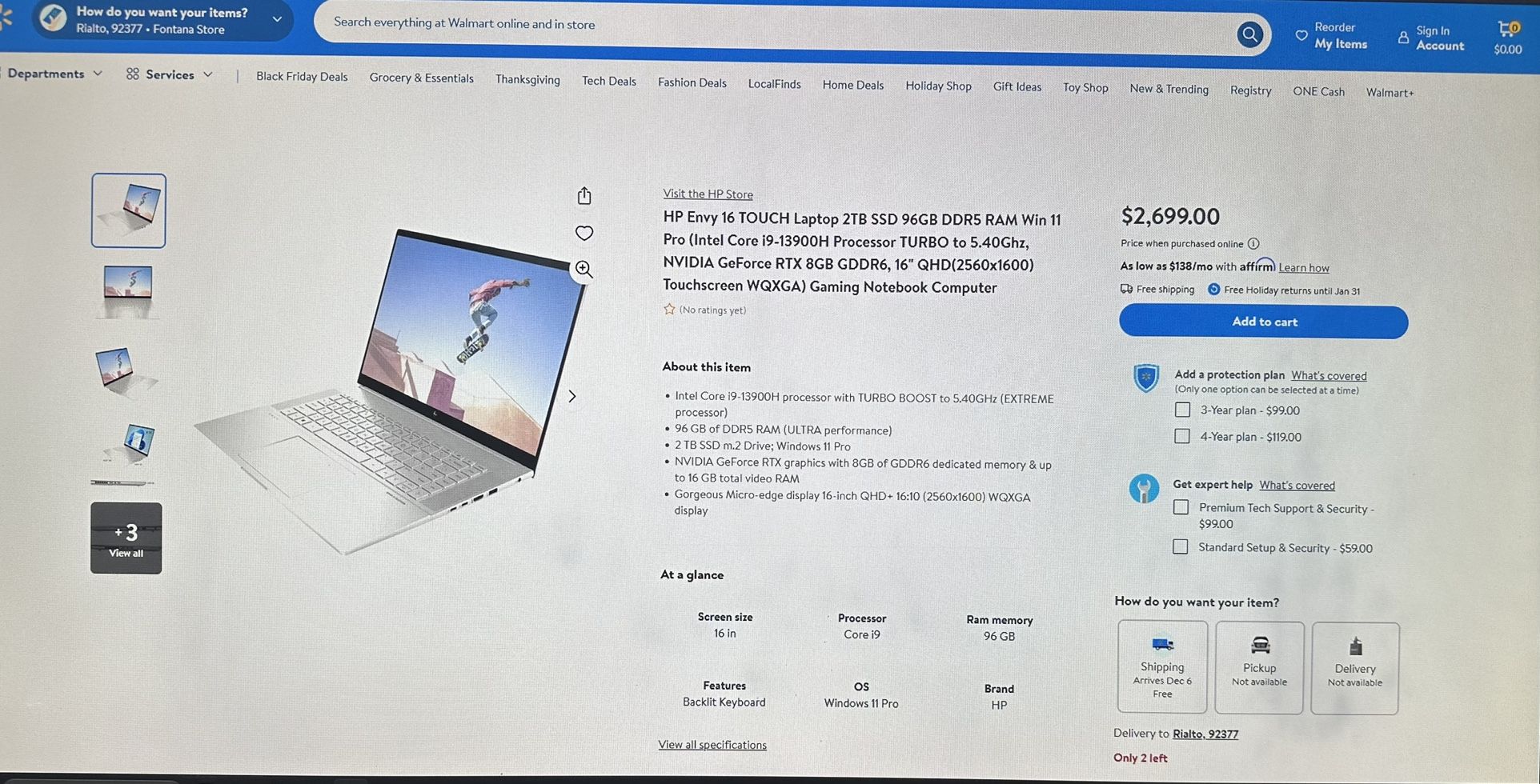 NEW HP ENVY 16” Touch i9 GAMING NOTEBOOK