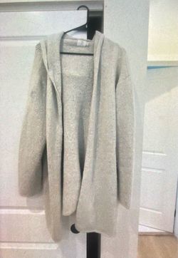 Lily Woman sand cardigan with hood 1xl