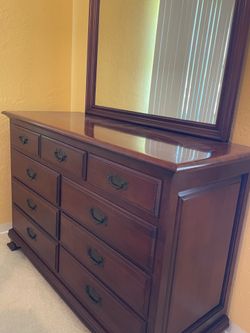 Dresser with mirror