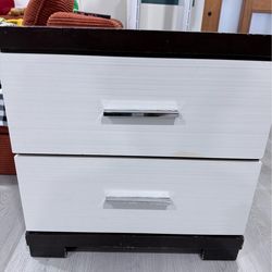 Night stand low profile drawer