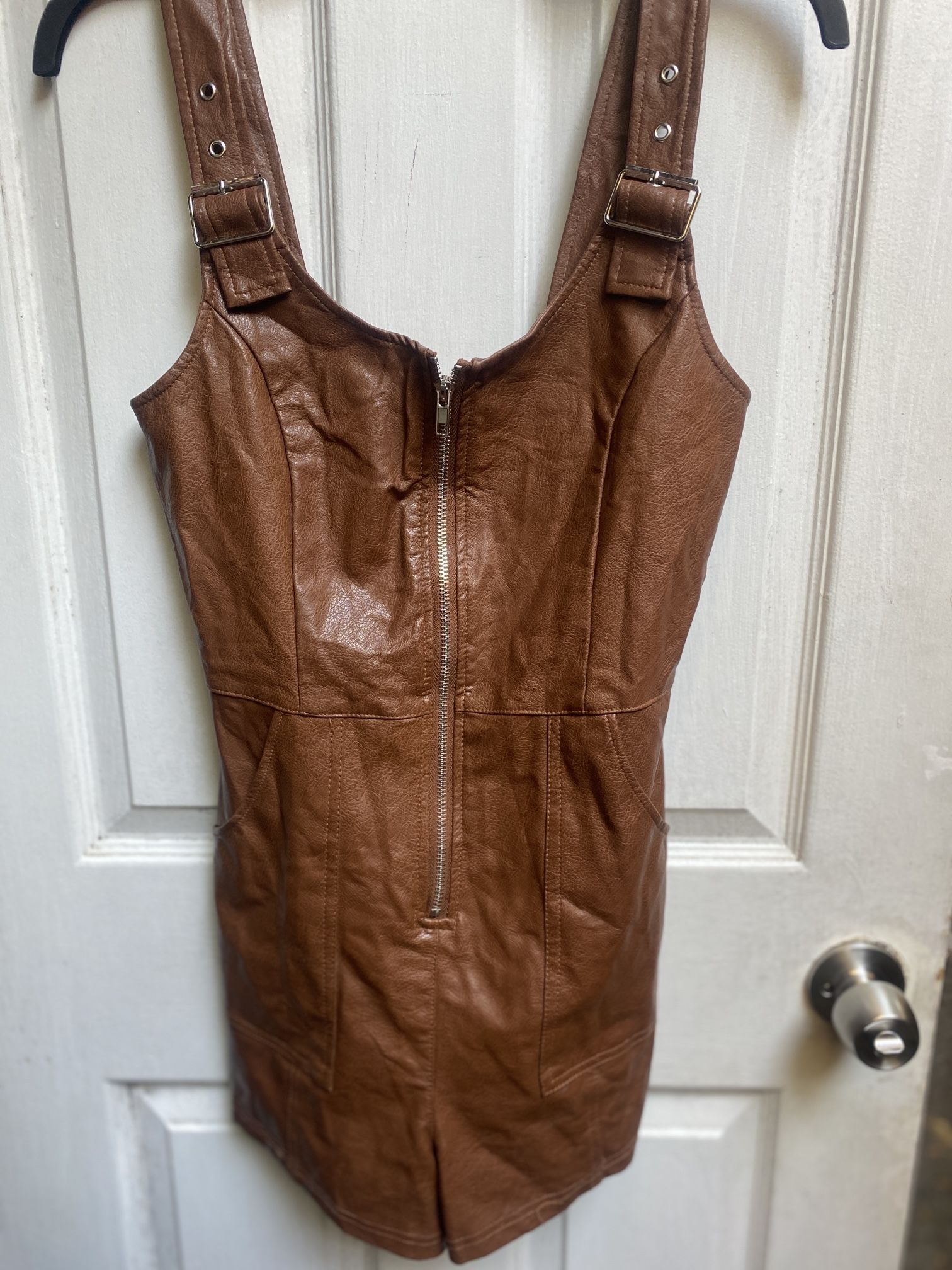 Blashe Brown pleather Dress Size Small