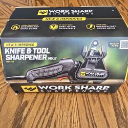 Work Sharp Knife and Tool Sharpener with extra replacement belts (Used)