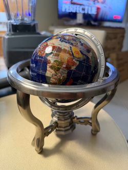 Gem stone globe