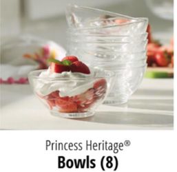 Glass Bowls (8) Princess House