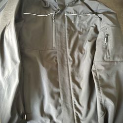 SpaceX Employee 2 in 1 Jackets with Hidden Rain Hoodie Size Large