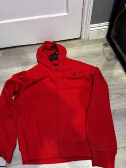 Red Polo Sweater Zip up 