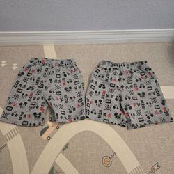 4T Mickey Mouse 100% Cotton boy shorts, 2 ea