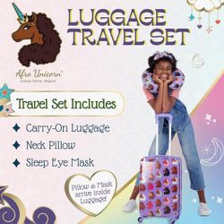 Kids Unicorn Travel/Luggage Set