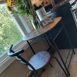 Side Table With ONE chair 