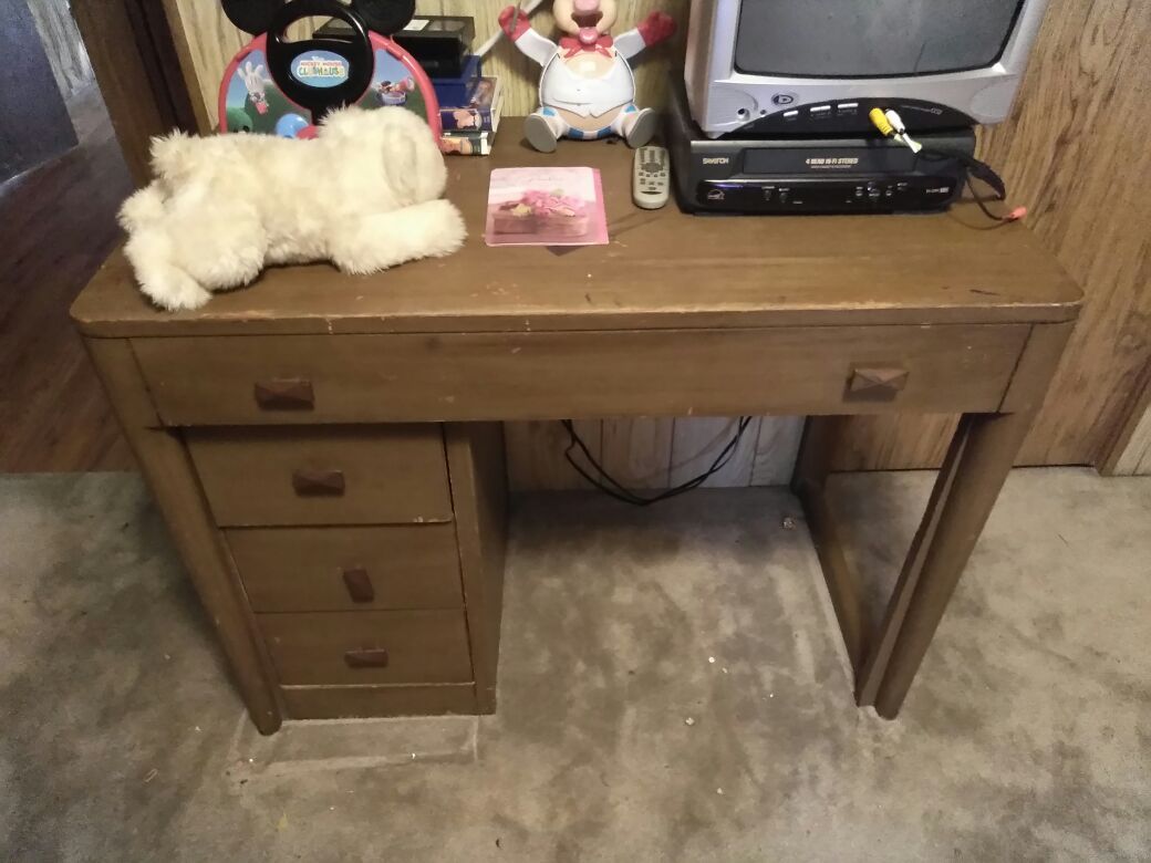 Antique wood desk