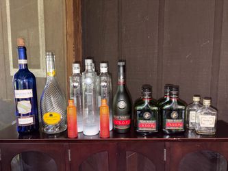 Empty bottles for art purposes