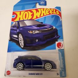 Hot Wheels Subaru Wrx Sti Hatchback Blue 