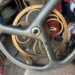 Front 700c Carbon Tri Spoke Wheel 