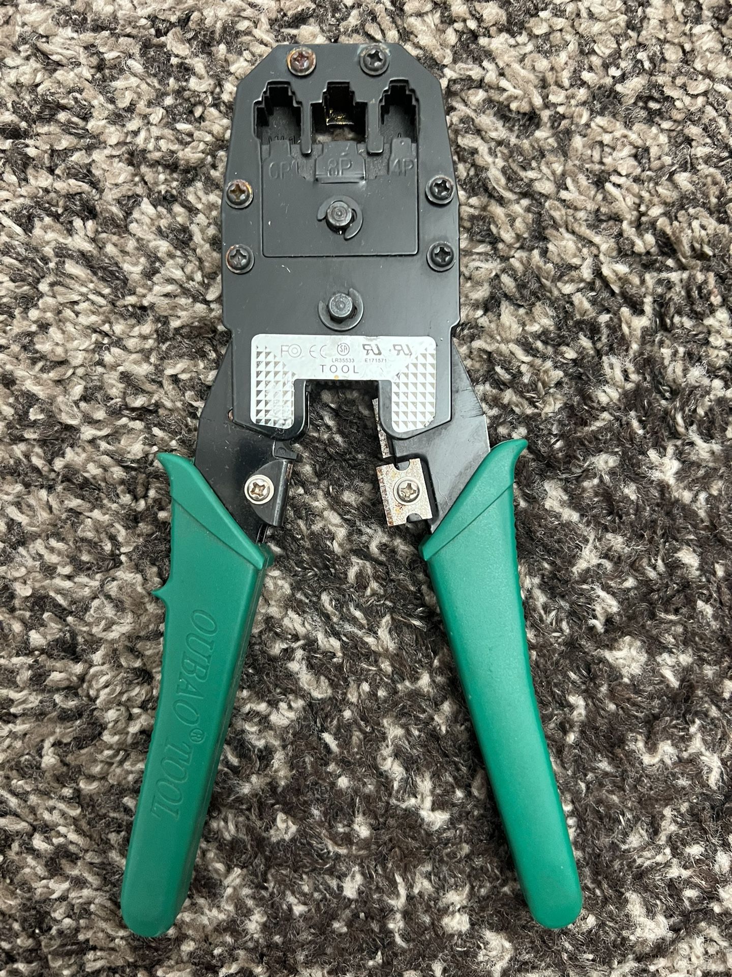 OUBAO Network Crimper Stripper Pliers Tools RJ45 RJ11 RJ12 Cable