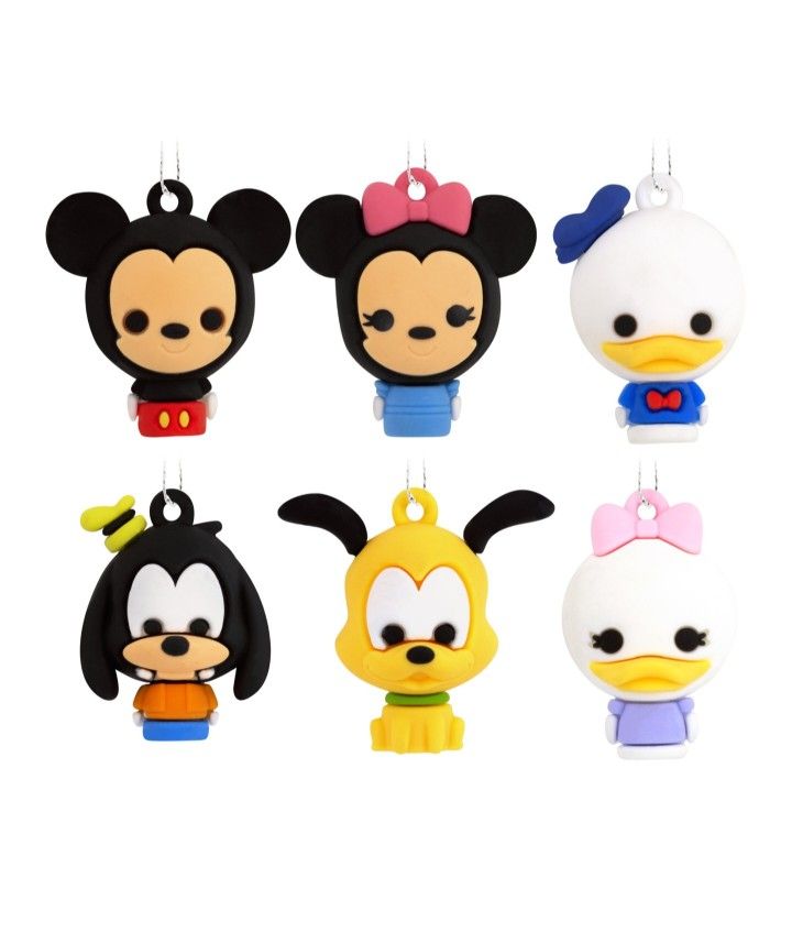 Hallmark Ornaments Disney Mickey Mouse and Friends Miniature Set of 6
Disney ornaments-Mickey and friends christmas ornaments includes stylized NEW