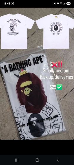 Chromehearts X Bape White T shirt