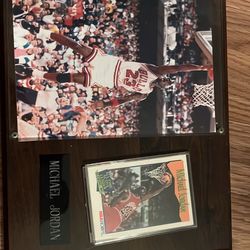 Michael Jordan Plaque With Card