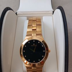 Movado Juro Men's Goldtone Watch With Diamonds on Face Pickup on Samford