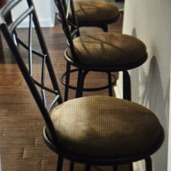Avery Adjustable Height Bar Stool, Dark Brown