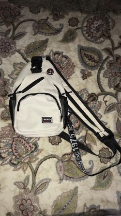 White Sports Sling Crossbody Bag