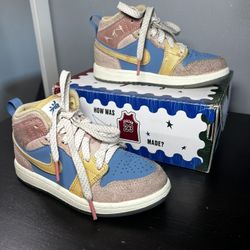Nike Air Jordan 1 Mid SE Multi-Color Kids Size 11C