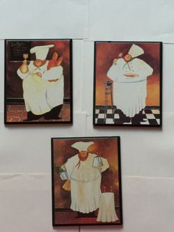 Kitchen portraits set of 3