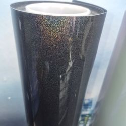 Lazer Black Vinyl wrap roll 5x60