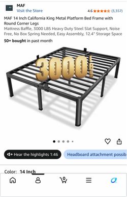 California King Platform Bed  $100 obo