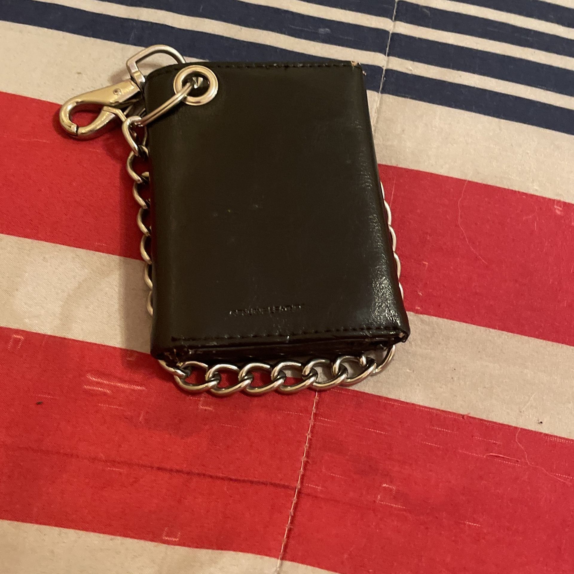Leather Wallet With Chain
