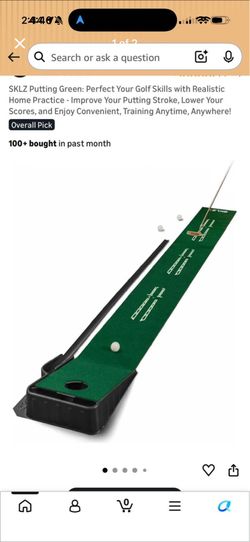 Golf putt returner