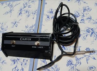 CARVIN FS22 2-BUTTON FOOTSWITCH PEDAL WITH CABLE *SEE ALL PICS*