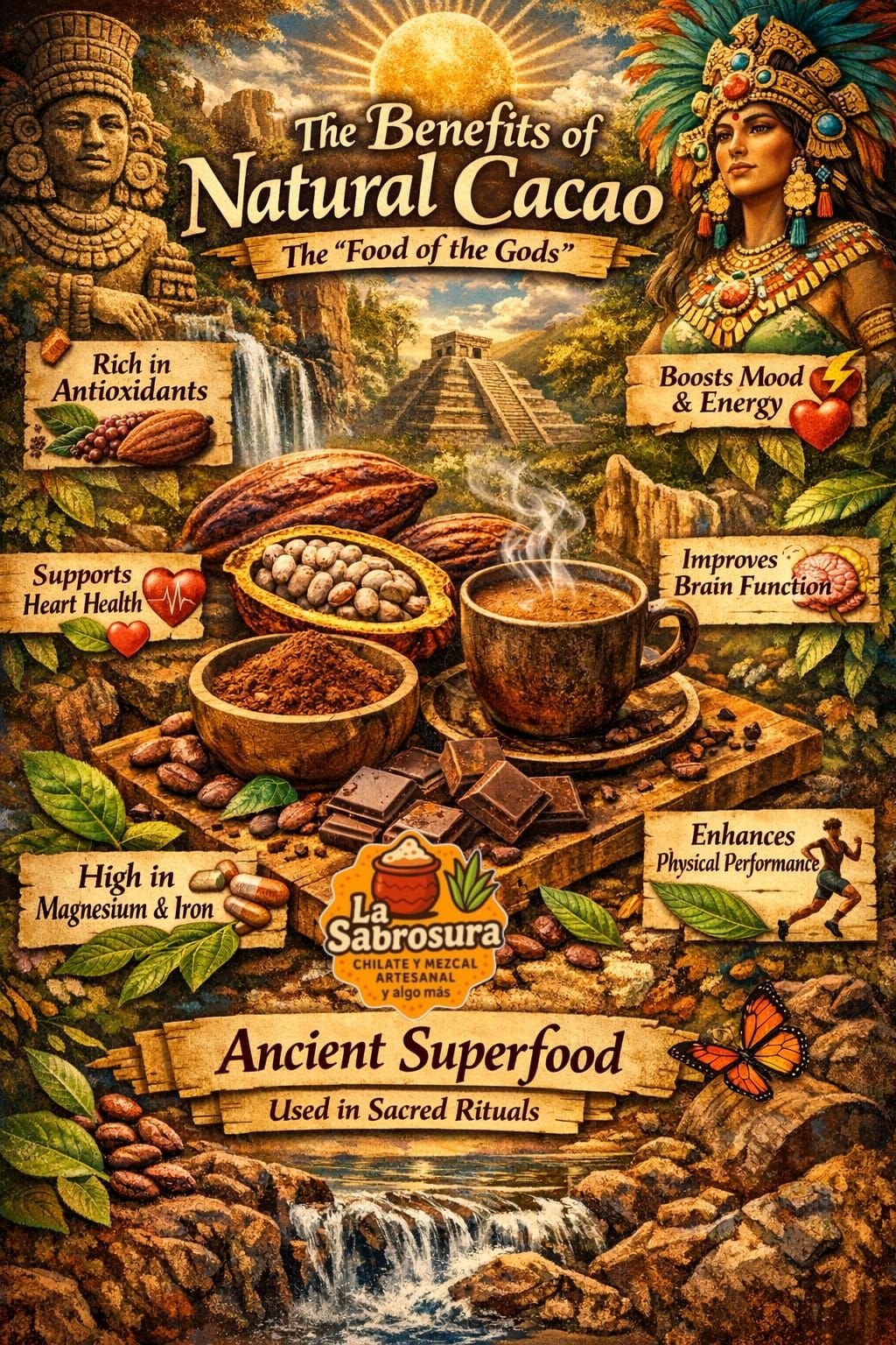 “Authentic Mexican Cacao”
“Cacao Mexicano Auténtico”