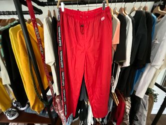 Ecko Unltd Track Pants Red Logo Side Tape Athletic Streetwear Jogger Pants Size M