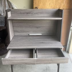 Desk With Drawers Brown Office Desk